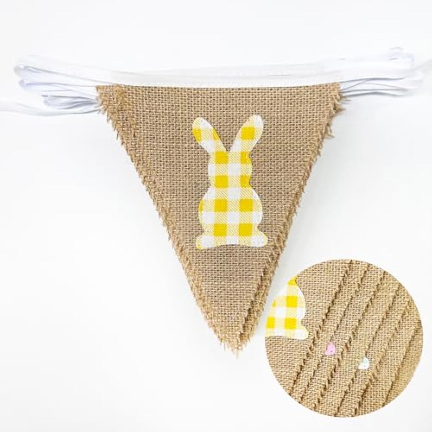 32Ft Hot Pink Green Flamingo Pennant Banner Fabric Triangle Flag Bunti