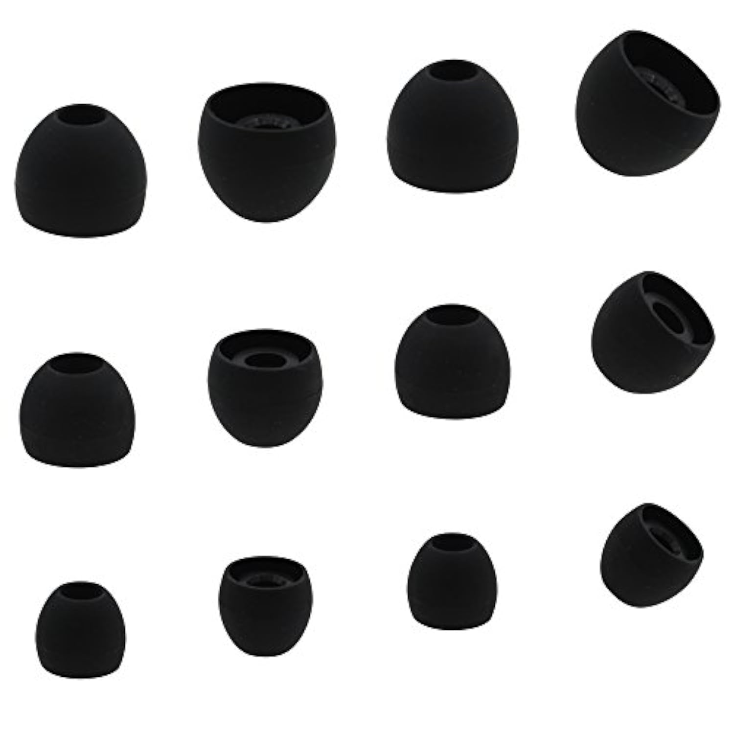 Ear Tip For Levelu Pro Stereo Headphone, [6 Pairs](Black)