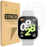 Screen Protector Compatible With Xiaomi (Redmi Watch 4) [Tempered Glass] [3-Pack] [Japan Glass With 9H Hardness]