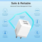 Usb Wall Charger?Dual A Usb Port Cube Power Plug Adapter?Fast Phone Charger Block Charging Box Brick For Phone 16 15 14 13 12 11 Pro Max 10 Se X 8 7 Plus,And More?2 Pack?