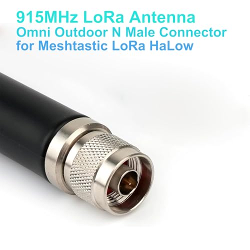 915Mhz Lora Antenna 5Dbi Gain Omni With N Male Connector For Meshtastic 915Mhz Lora Halow Application/Repeaters/Devices (1Pack)