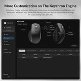 M6 Silent Wireless Gaming Mouse, 1000Hz Polling, Bluetooth 5.3/2.4Ghz/Wired, Pixart 3311 Optical Sensor Up To 12,000 Dpi, Lightweight 3.03 Oz(86G), Programmable, For Windows/Mac/Linux Black