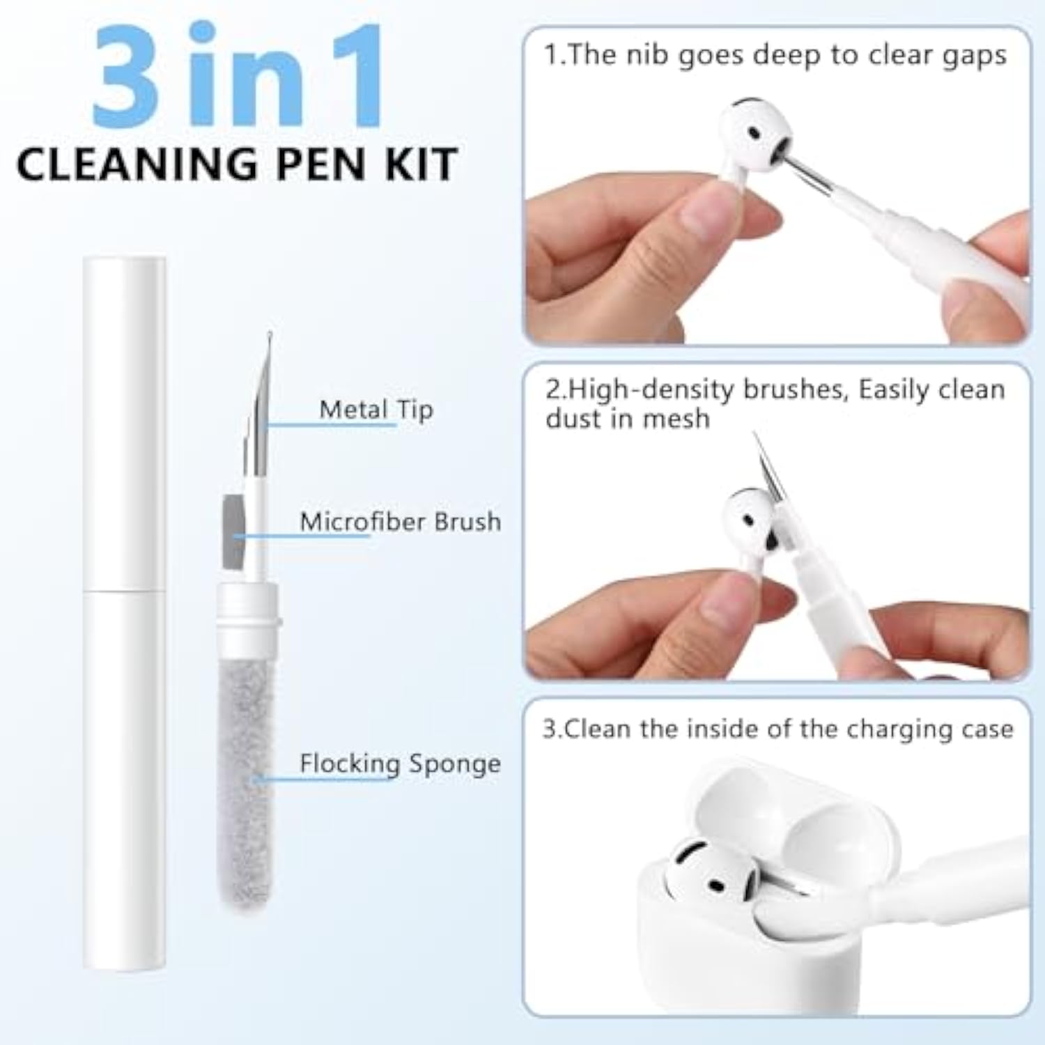 For Airpods 4Th Generation Case Cover(2024),Soft Silicone Full Protective Case For Airpods 4 Case With Keychain & Cleaner Kit,Compatible With Apple Airpods 4 For Women,Men?Lightpink?