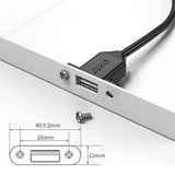 2Pack Usb2.0 Male To Female Extension Cable With Ears Can Be Fixed Various Cha