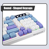 Wireless Keyboard, Rgb Backlight Keyboard, Tri-Mode Bt5.0/2.4Ghz/Usb-C, 99-Key Creamy, Anti-Ghosting Keys, Compatible With Pc, Mac, Gaming Consoles