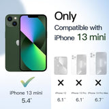 JETech Magnetic Case for iPhone 13 mini 5.4-Inch Compatible with MagSafe, Shockproof Phone Bumper Cover, Solid Color Matte TPU Frame, Anti-Scratch Clear Back (Green)