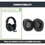 Beach Stealth 600 Gen 2 Earpads Cushion Replacement With Cooling Gel Layer For Beach Stealth 600 Gen 2 Ps5 Ps4 Pro Wireless Gaming Headsets