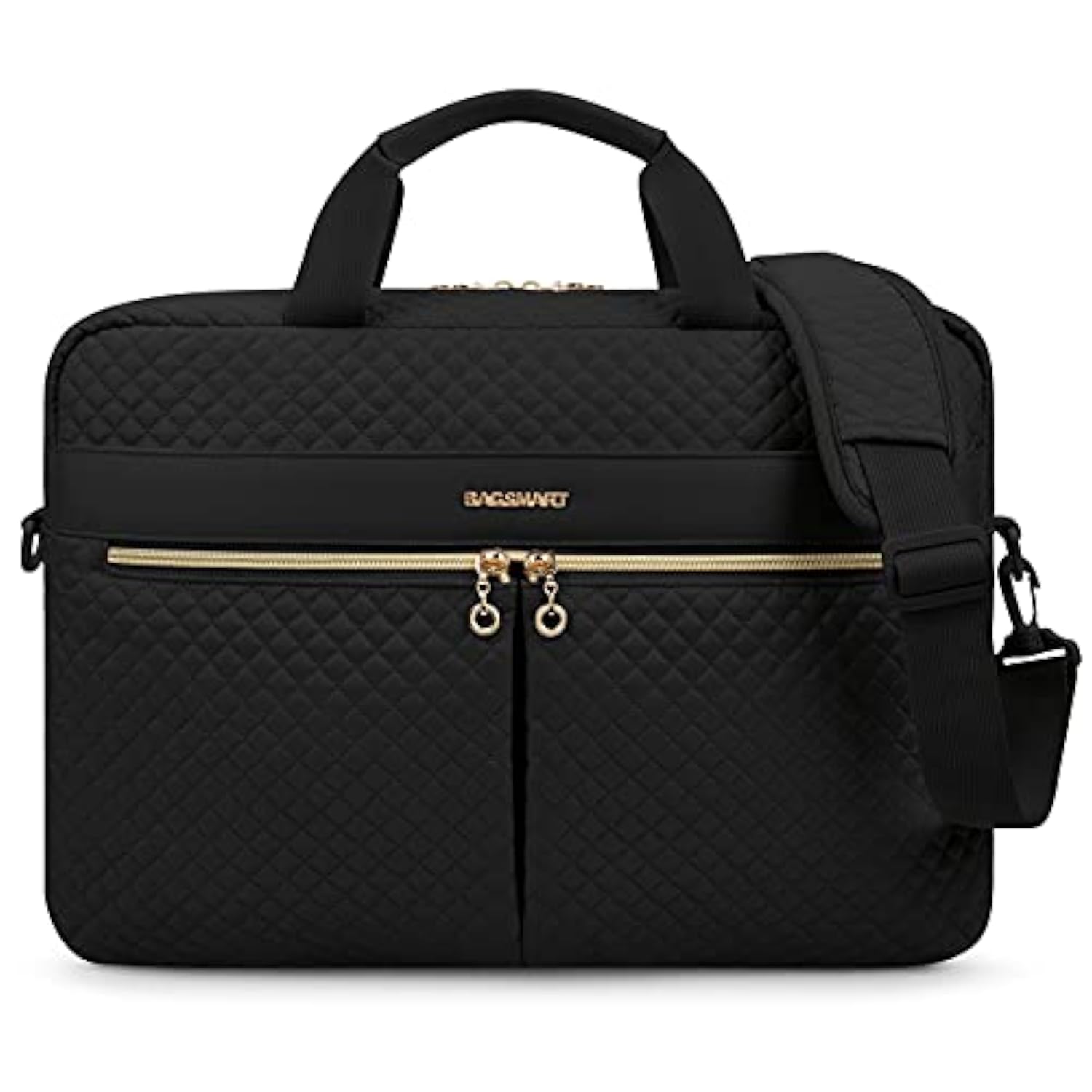 Bagsmart 17.3/15.6 Inch Laptop Bag, Briefcase For Women Computer Messenger Bag Office Travel Business, Black