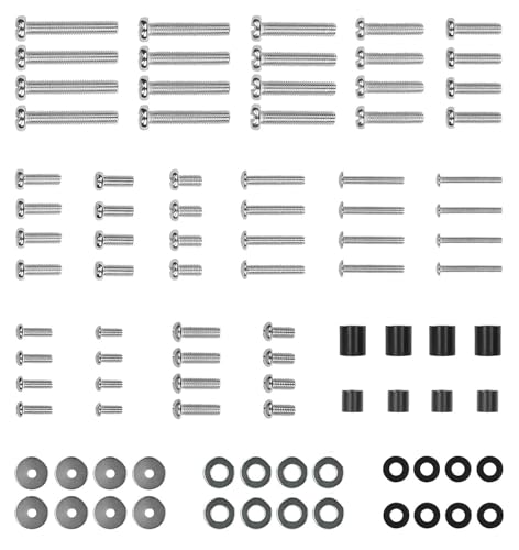 Mount-It! Universal TV Mounting Hardware Kit - VESA Wall Mount Screws, Washers & Spacers (M4, M5, M6, M8) for TVs and Monitors - Fits 19" to 85"