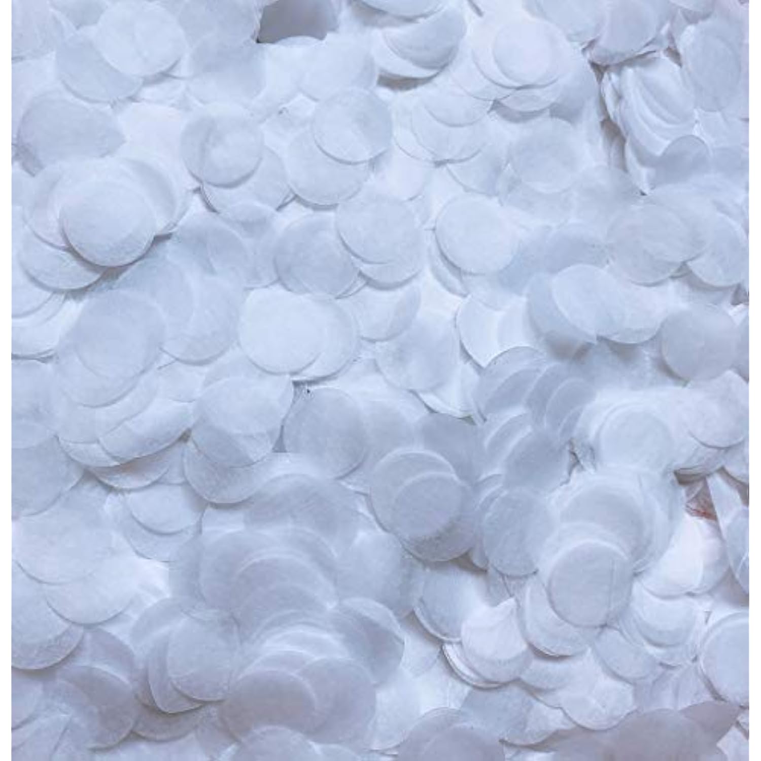 White Confetti Paper Circles 15mm Biodegradable 5000Pcs Wedding Party Decor