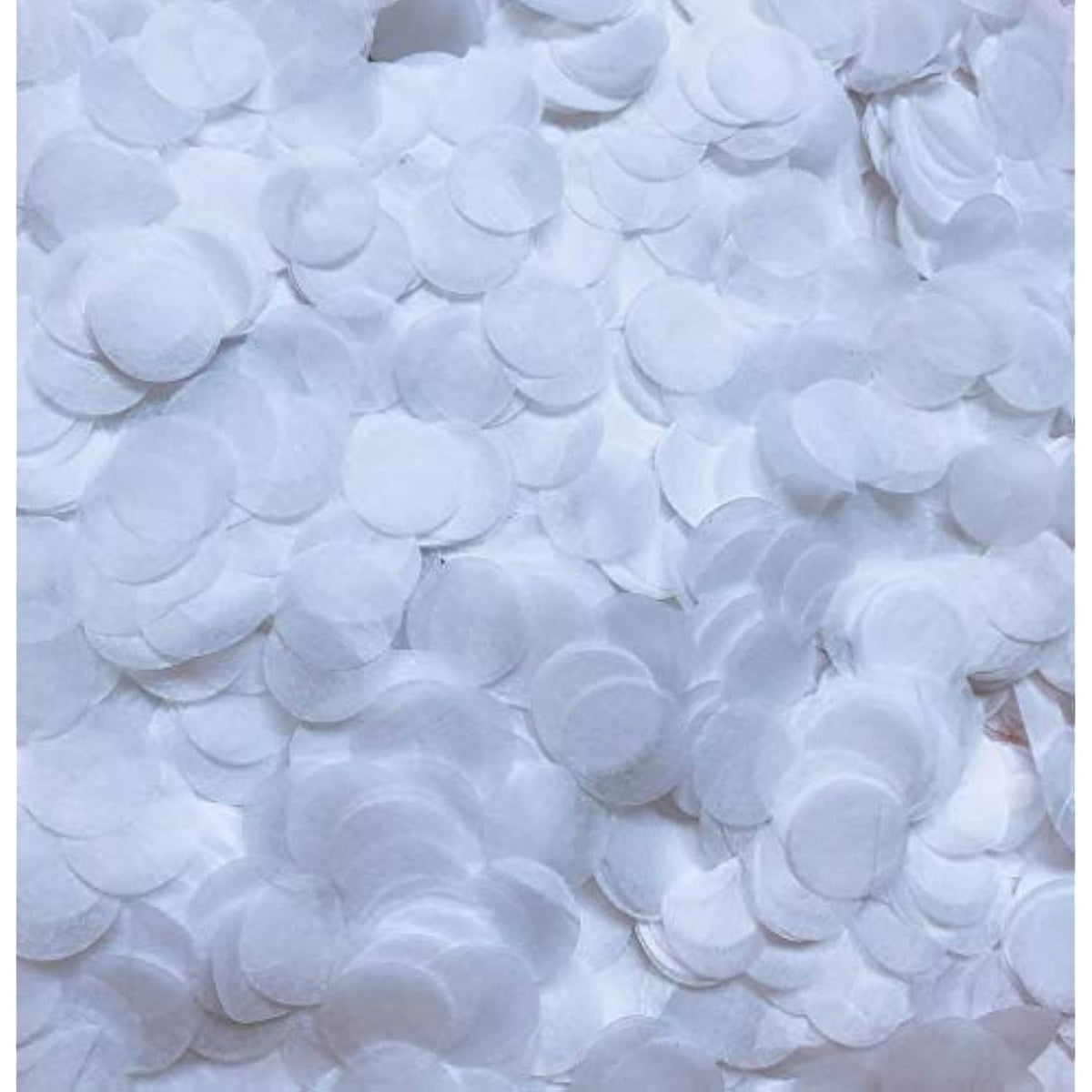 White Confetti Paper Circles 15mm Biodegradable 5000Pcs Wedding Party Decor