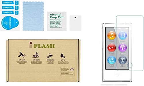 [5 Pack Promotion] Tempered Glass Screen Protector For Apple iPod Nano 7th & 8th Generation Crystal Clear / 2.5D Rounded Edges / 9H Hardness/Scratch