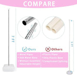 Metal Balloon Column Kit Set Of 4, Reusable Telescopic Design With Base, Height Adjustable From 1.5 To 7 Ft, Balloon Stander For Party Decorations
