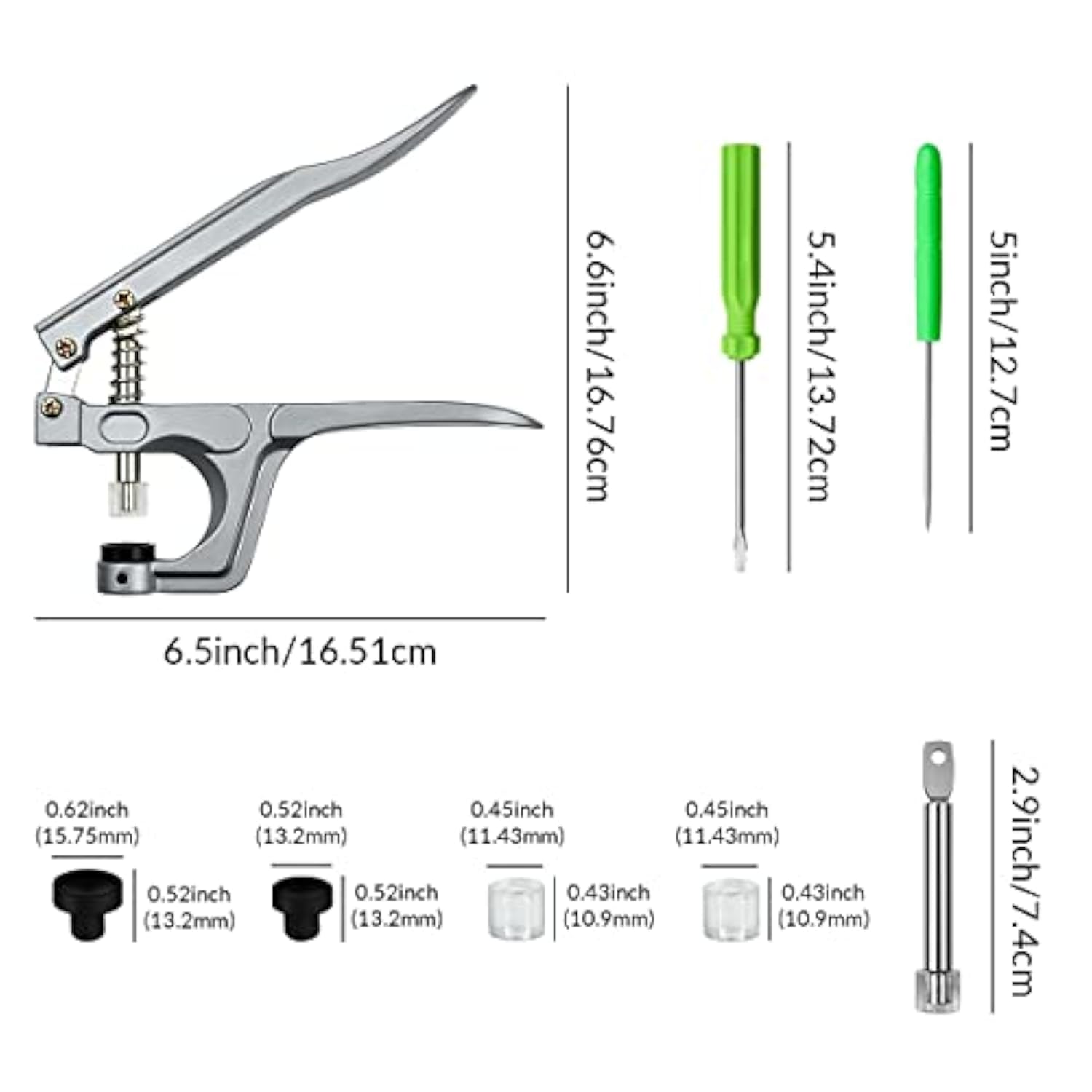 Snap Pliers For Crafts Clothing, Hand-Held Pliers Tool For Snaps Butto