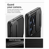 Spigen Optik Armor Designed for Galaxy S25 Ultra Case (2025) [No Magnet Ring], [Military-Grade Protection] - Black