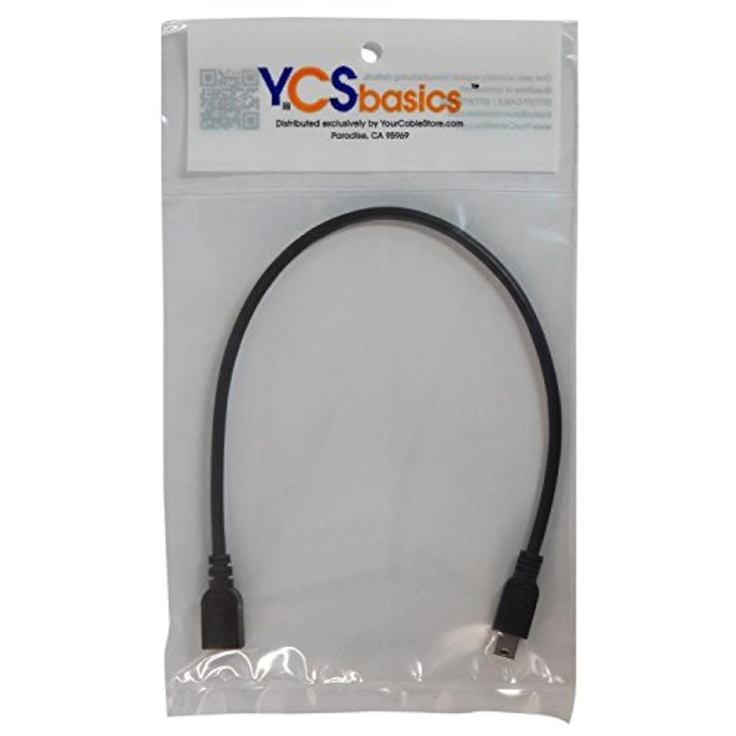 1 Foot Usb 2.0 Mini B Male To Mini B Female Extension Cable