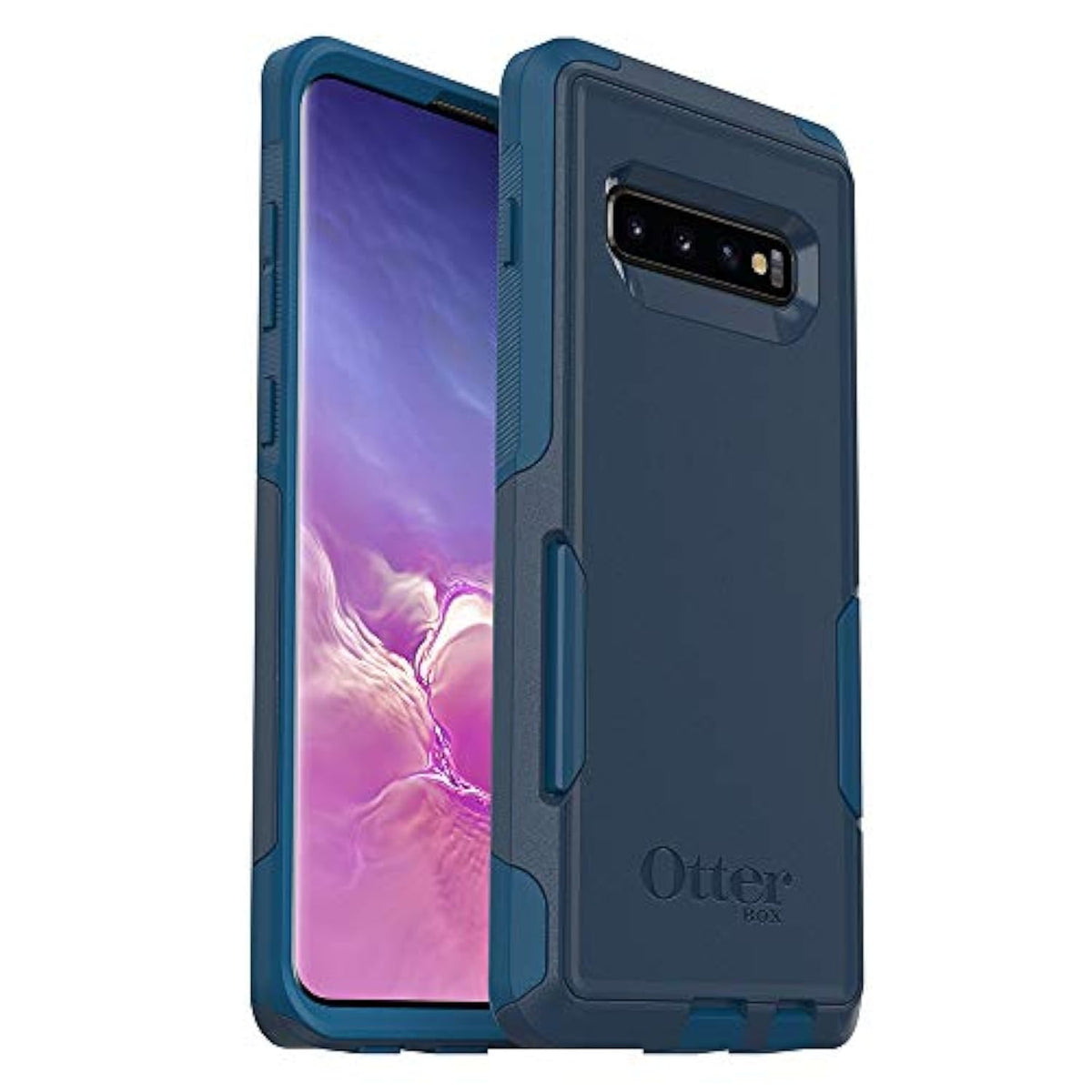 OtterBox Commuter Series Case for Galaxy S10+ - Retail Packaging - Bespoke Way (Blazer Blue/Stormy SEAS Blue)