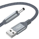 6.6Ft 5V Usb To Dc 3.5Mm X 1.35Mm Plug Charging Cable Replacement Charger Cord For Foreo Luna/Luna2/Luna3/Luna Mini & Mini2/Foreo Issa Series E-Toothbrush, Hub, Mini Speaker/Fan, Table Lamp
