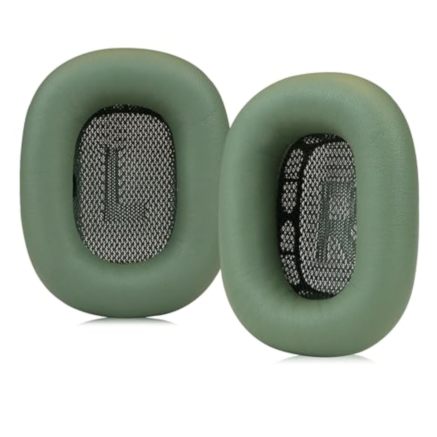 Lambskin Ear Cushions For Apple Airpods Max Headphones Replacement Earpads Sweat Proof Ear Cups Cushion Easy To Install With Magnet,Sheepskin And Memory Foam(Green)