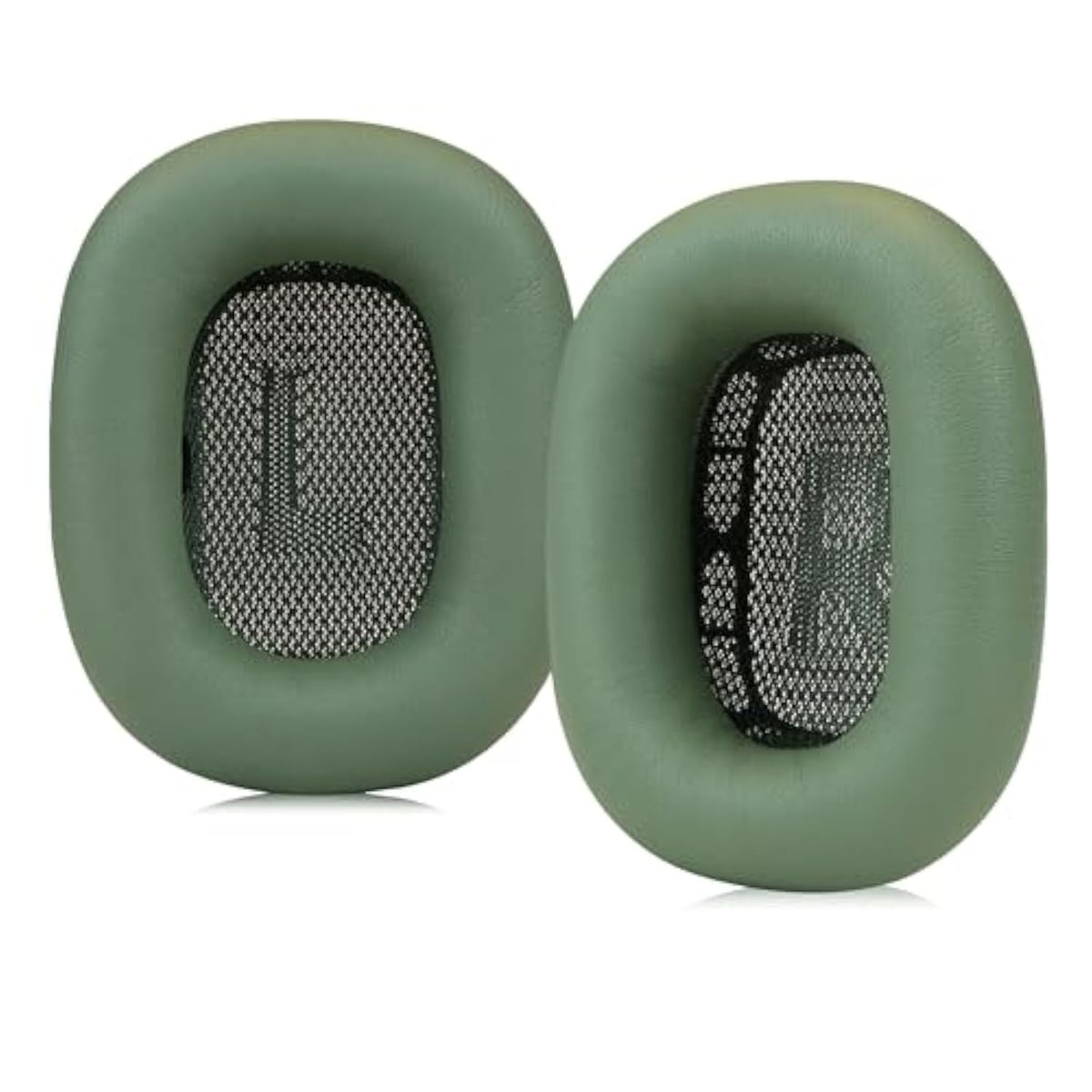 Lambskin Ear Cushions For Apple Airpods Max Headphones Replacement Earpads Sweat Proof Ear Cups Cushion Easy To Install With Magnet,Sheepskin And Memory Foam(Green)