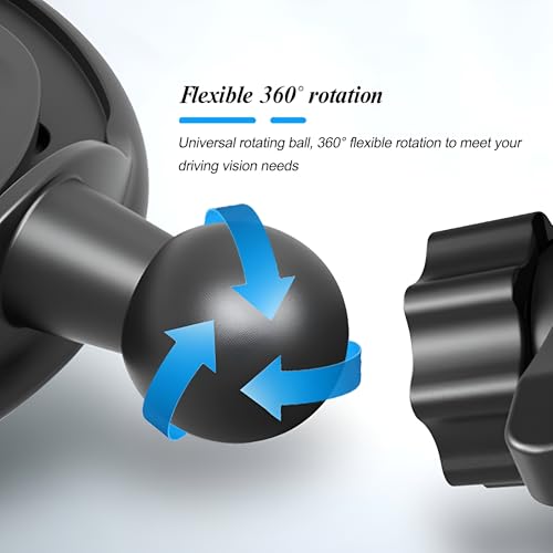 Car Cell Phone Holder, 360 Degree Rotatable Vehicle CD Slot Cellphone Mount with One Hand Operation, Adjustable Automotive Smartphones Cradle