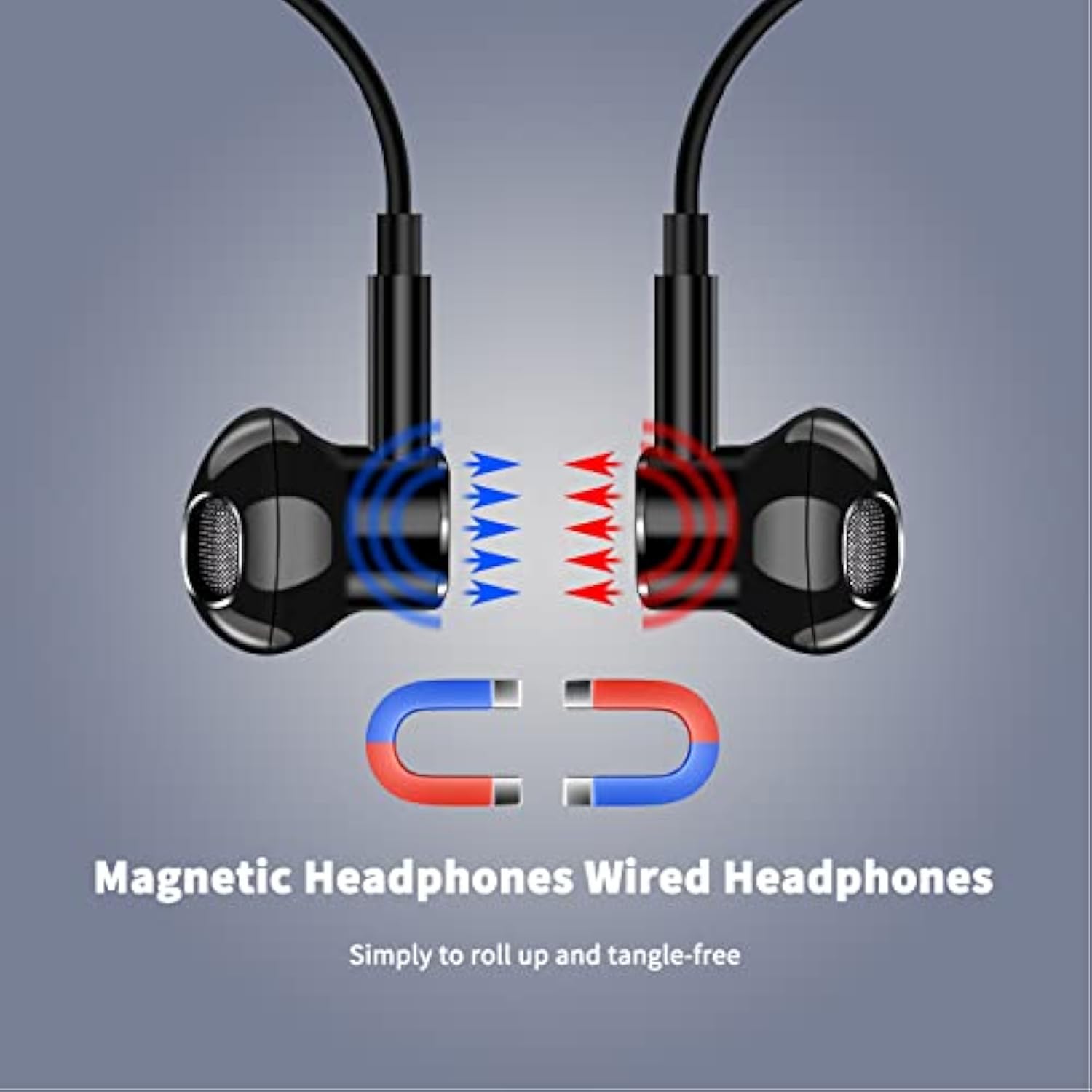 Wired Earbuds For Galaxy A12 Google Pixel 5A 4A 3A Magnetic In-Ear 3.5Mm Headp