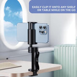 2 Pack Airplane Phone Holder – Travel Essentials Accessories For Flight, Cruise, Car, Desk – Universal Foldable Cell Phone Stand Mount – Mini Size Hands-Free For Iphone, Samsung, Android