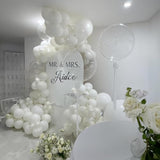 Pearl White Balloon Set: 12" Latex Party Decorations (35pcs)