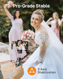 iSteady V3 Ultra Gimbal Stabilizer for iPhone, Phone Gimbal with AI Auto Tracking, Detachable Touchscreen Remote, Built-in Extension Rod, Tripod,