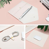 MOSISO Laptop Sleeve Bag Compatible with MacBook Air/Pro 13 inch, 13-13.3 inch Notebook, Compatible with MacBook Pro 14 inch 2025-2021 M4 M3 M2 M1 with Small Case&Mouse Pad&Cable Organizer, Beige