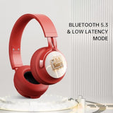 Bluetooth Headphones Over-Ear, 60H Playtime And With Low Latency Wireless Head