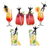 Bachelorette Naughty Straws, Stripper Pole Dancer Straw,24Pcs Bachelorette Party Naughty Nye Paper Straw For Hens Girls Night Adults,Dancing Men Confetti Thick Straws Ladies Bridal Shower Decoration