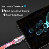 Usb C Charger Cable Orange 6.5 Ft, 100W Fast Charging Usb A To Usb C Chubby Ca