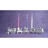 DANFORTH – Birthday Train (1- Raccoon) – Candleholder - Handcast Pewter Birthday Party Decorations - Made in USA