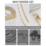 Phone Chain Crossbody Phone Strap With 2 Tether Tabs Detachable Iphone Lanyard Chain For All Phones Premium Metal Buckles,Non-Rust,Unbreak Cellphone Neck Lanyard For Travel Essentials