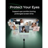 2Pack For Iphone 15Plus/16Plus (6.7") Eye Protection Screen Protector, Hd Clear, Auto Dust-Elimination, 9H Tempered Glass & Scratch Resistance, Full Edge Coverage