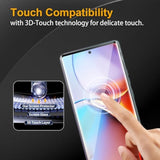 3 Pack Tempered Glass Screen Protector For Motorola Moto Edge+ / Plus 2023, Anti-Fingerprint, 9H Hardness, Scratch Resistant, 3D Curved Tempered Glass Film, Hd Clear