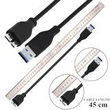 SaiTech IT 45CM USB 3.0 Cable A to Micro B high Speed Upto 4.8 Gbps Data Transfer Cable for Portable External Hard Drive (1 Pack)