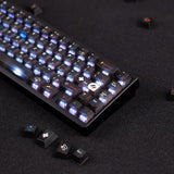 Clear Matte Keycaps Set, Black Matte Transparent Pc 122 Keys Cherry Profile, Backlit Compatible, Retro Keycaps For 60-80% Cherry Mx Switch Mechanical Keyboards