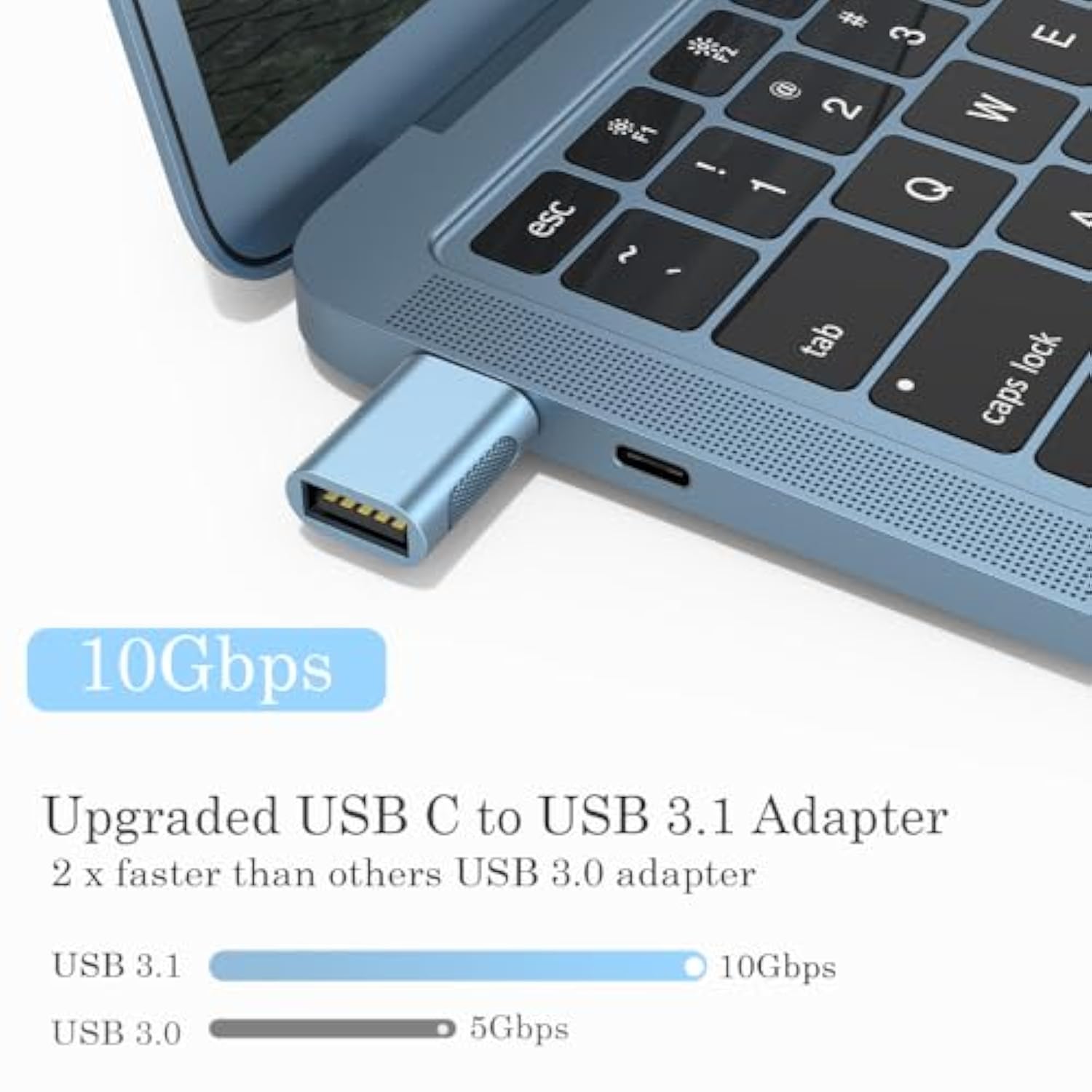 Upgrade 10Gbps Usb C To Usb 3.0 Otg Adapter (4 Pack), Usb Type C Male To Usb A