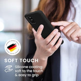 OnePlus 8T Phone Case Compatible with kwmobile TPU Silicone Phone Cover Black Matte