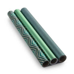 Wrapping Paper Roll Paper Gift Wrap 17 Inch X 120 Inch Per Roll 3 Different Green Design (42.3 Sq.Ft.Ttl)