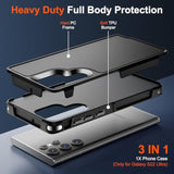 Designed For Samsung Galaxy S22 Ultra Case,12 Ft Grade Drop Protection,Dual Layer Heavy Duty Protective Cover Shockproof With Non-Slip Phone Case For Galaxy S22 Ultra 6.8 Inch,Black