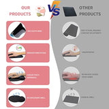 Mouse Pad With Wrist Rest, Comfortable Computer Mousepad With Gel Wrist Support Smooth And Non-Slip Pu Base For Pain Relief, Laptop, Office & Home (Rose)
