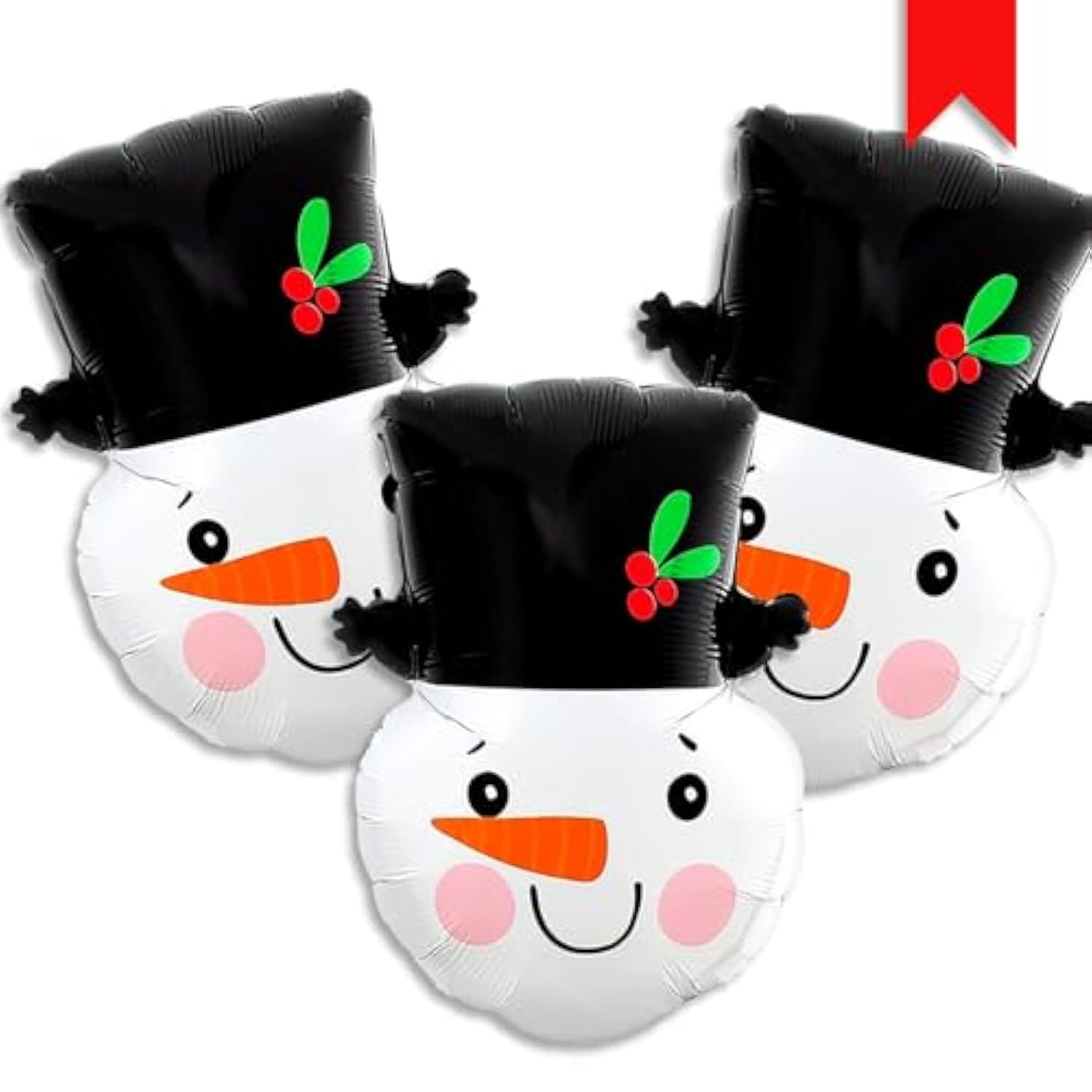 3pcs 22 Inch Christmas Snowman Mylar Balloons Party Decorations Supplies