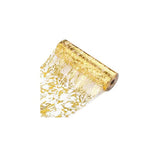 Gold Glitter Mesh Table Runner 11in x 100ft for Wedding Party Decor