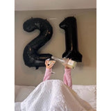 Black 40In Number 1 Foil Balloon Birthday Party Decorations