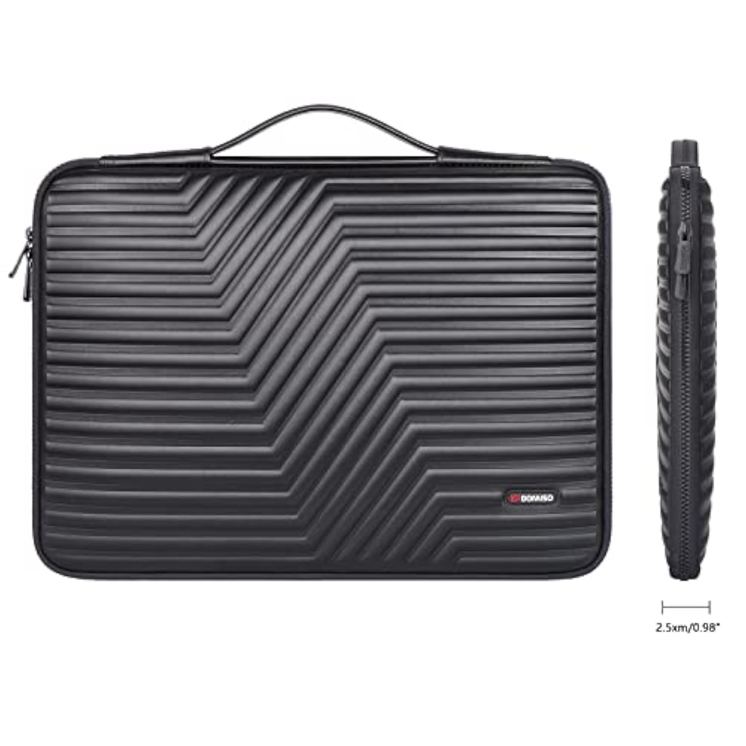 15.6 Inch Shockproof Waterproof Laptop Sleeve With Handle Soft Eva Protective Case For 15.6" Lenovo Yoga 720 Ideapad 310 320 Thinkpad T570/Dell15/Hp Envy 15/15.6" Notebooks, Black