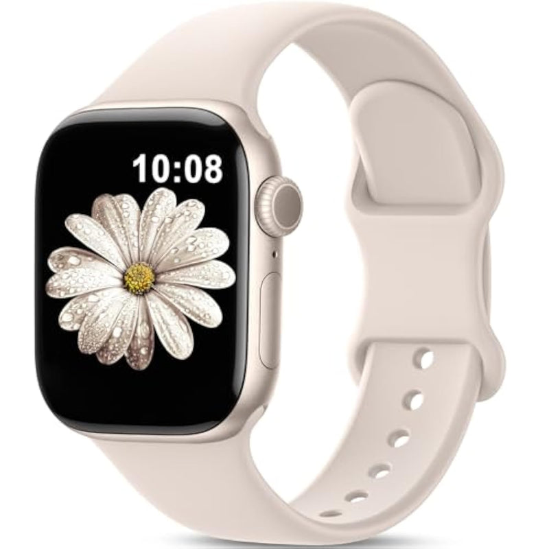 Patenting Sport Silicone Band Compatible With Apple Watch Bands For Women Men 38Mm 40Mm 41Mm 42Mm 44Mm 45Mm 46Mm 49Mm, Soft Wristband Waterproof Sport Strap For Iwatch Series 10 9 8 7 6 5 4 3 2 1 Se