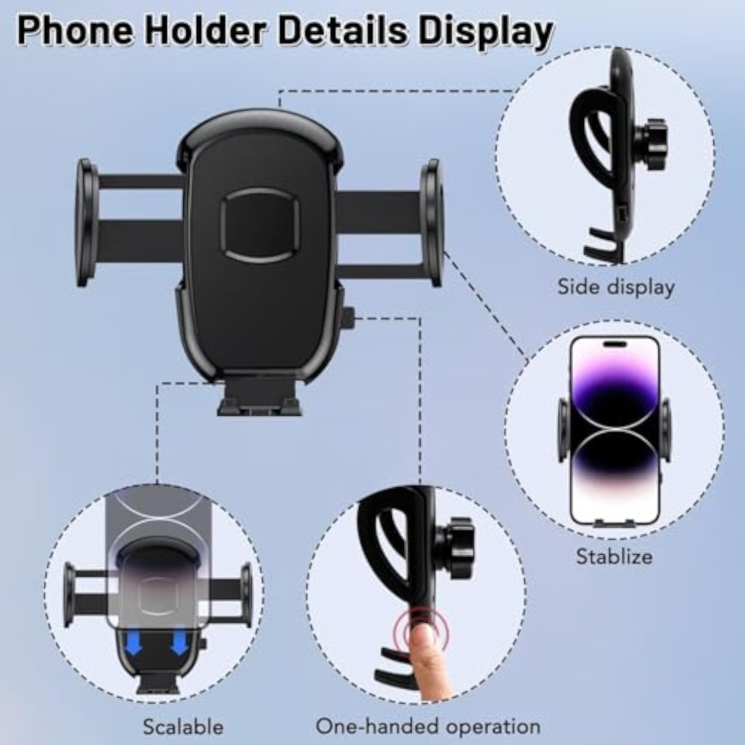Car Phone Holder Mount for Mazda CX-5 2021-2024, Fits 10.25" Screen, All Phones